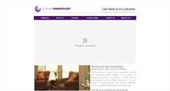 Desktop Screenshot of pearlandderm.com